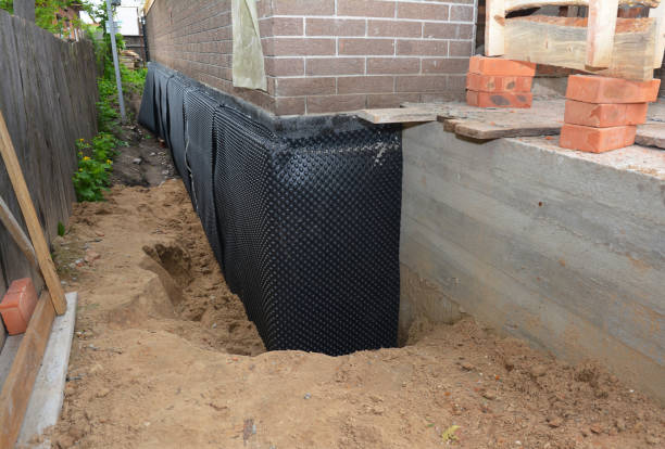 SJ Waterproofing Pros technician performing targeted Vapor Barrier Installation assessment in White Plains, NY